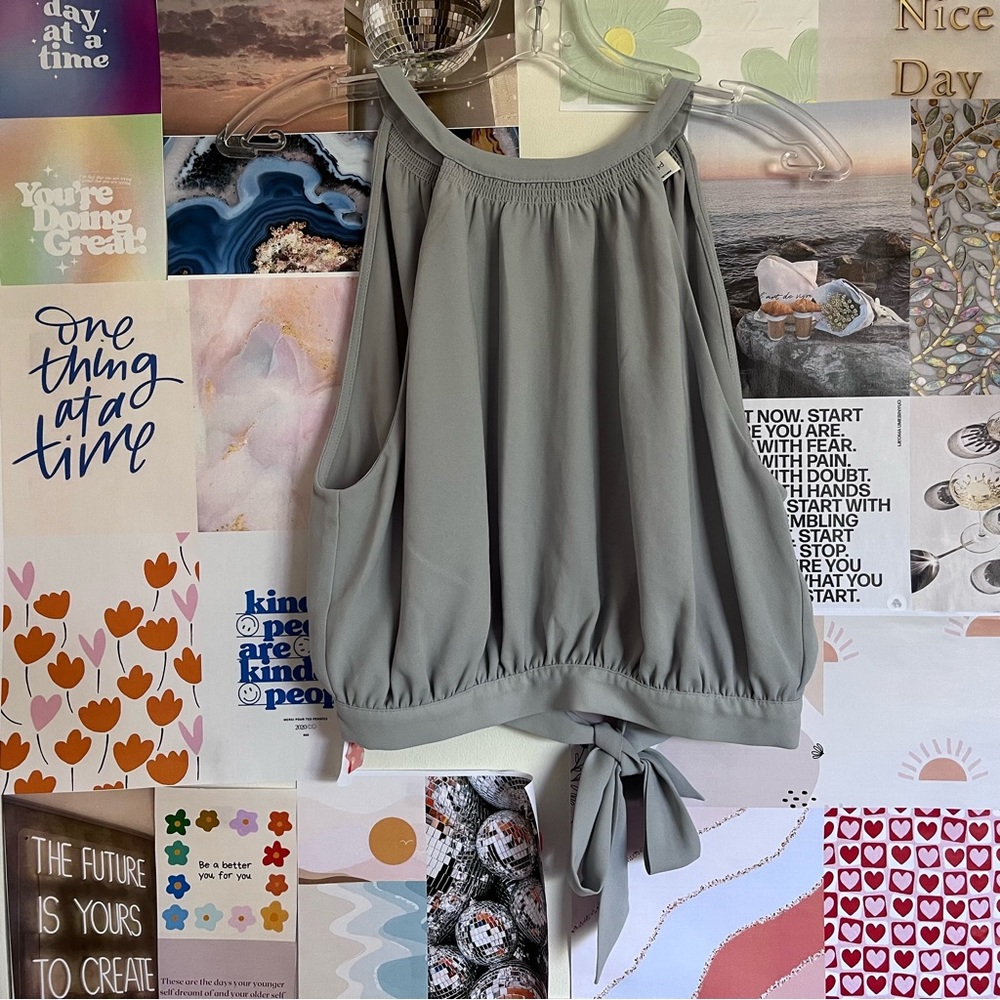 Aritzia spring ballet core halter tank